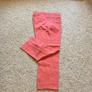 Elle size 10 coral crop pants like new